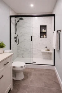 New shower after conversion